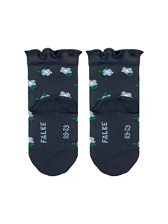 FALKE | Chaussettes pour bébé fille LITTLE DISTY FLOWERS blanc cassé | dunkelblau